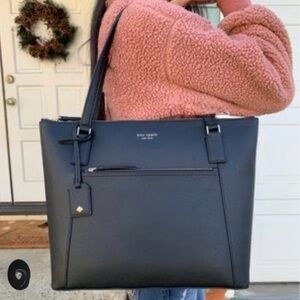 Kate Spade Cameron Pocket Black Tote Bag